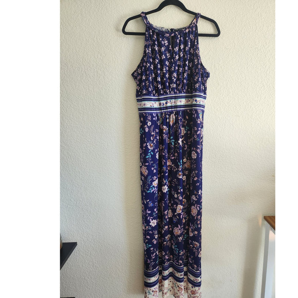 Maggy London Women's Floral Maxi Summer Dress Sz 10 - Picture 1 of 8